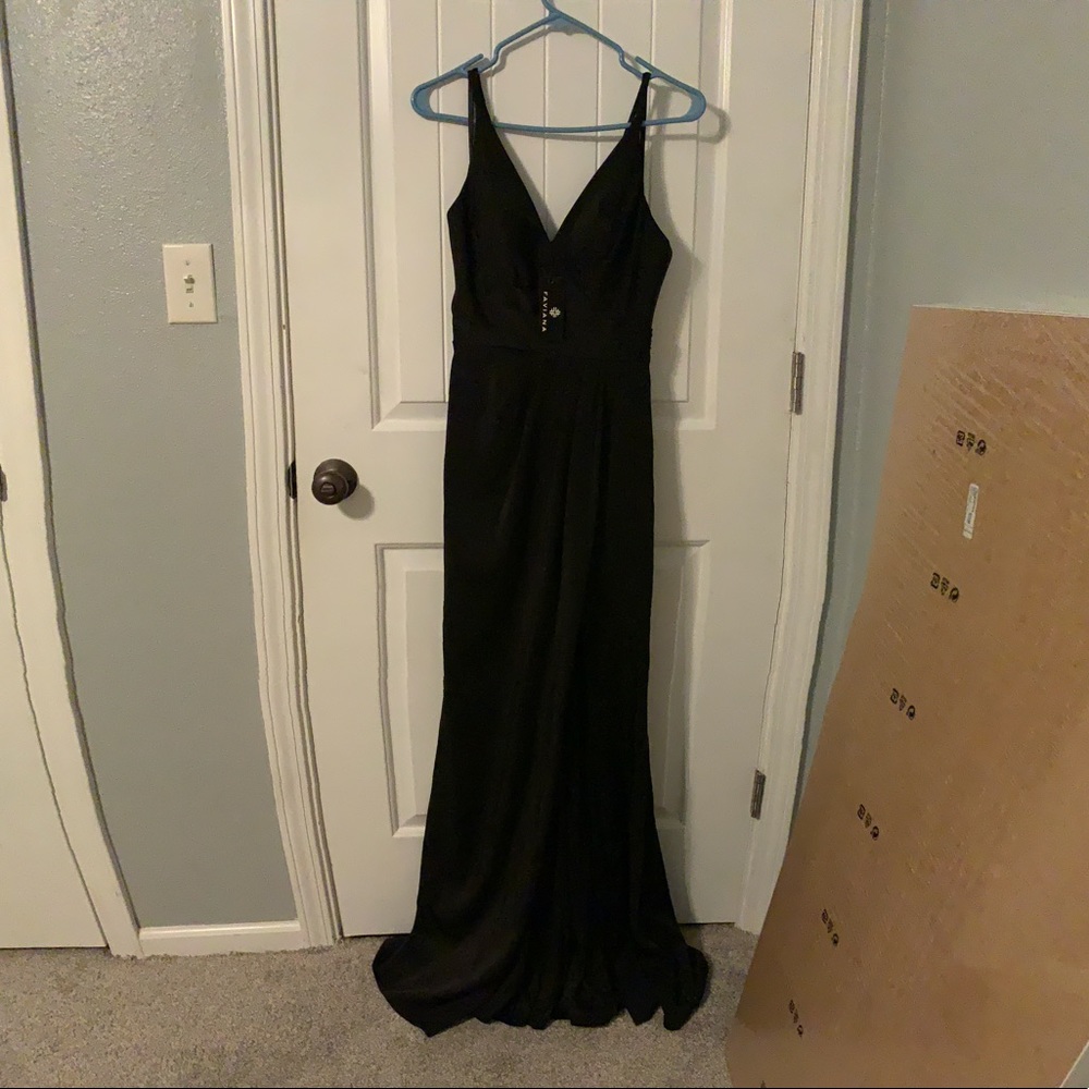NWT Faviana Formal Black Gown